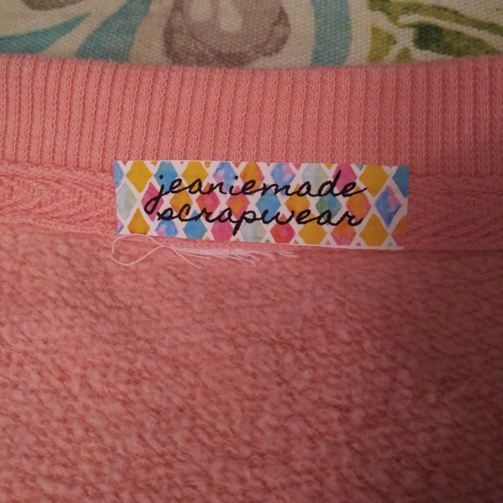 2329 Size XL Jeaniemade Upcycled Sweatshirt Soft with Stretch - Picture 6 of 6